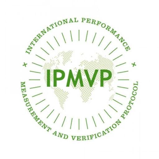 Logo IPMVP (International Performance Measurement and Verification Protocol), certification des ingénieurs conseil en efficacité énergétique de Lemon Energy